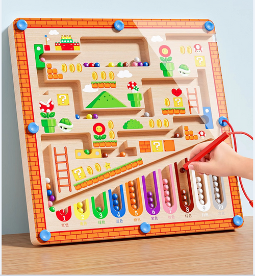 Montessori Magnetic Color and Number Maze