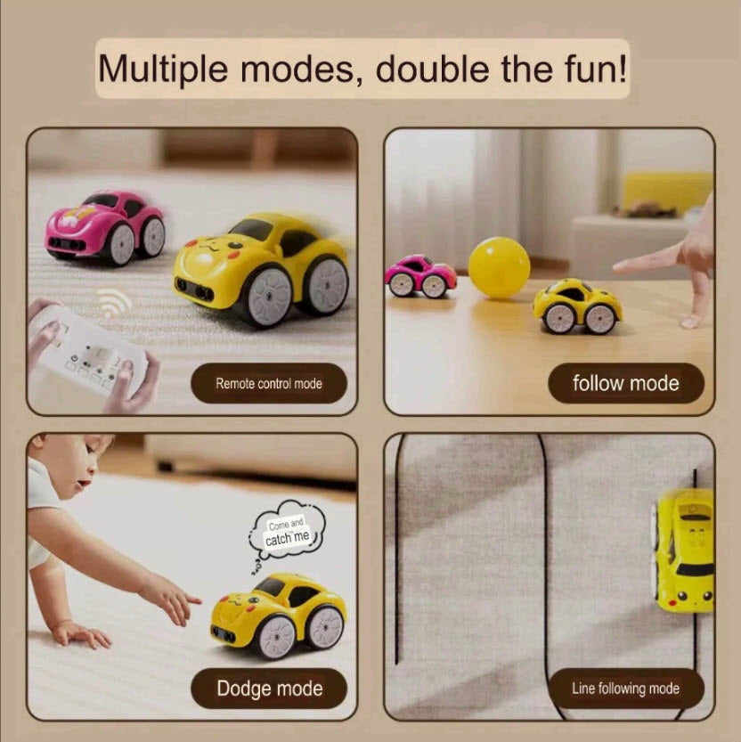 MontiMeadow smart RC car 5 play modes overview kids interactive toy