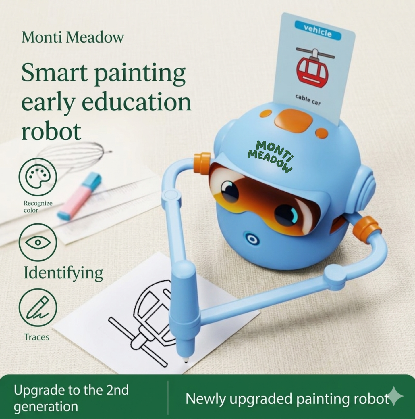 Kids learning to draw with Meadow Bot™
