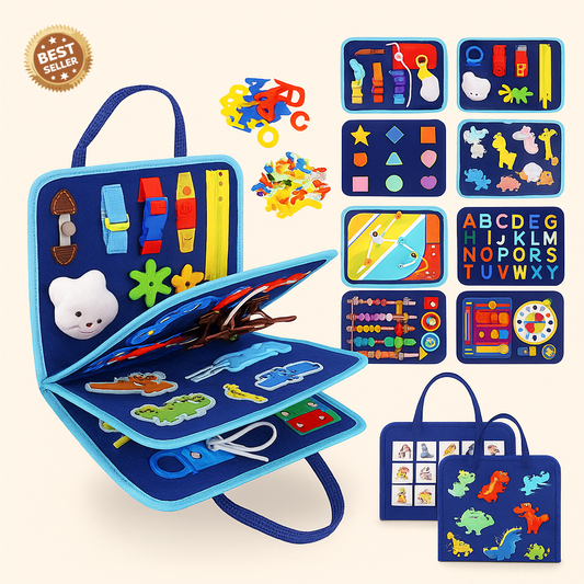 Montessori Busy Board – The Screen-Free Playtime Essential for Curious Little Minds