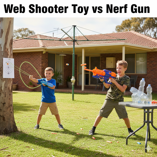 Web Shooter vs Nerf Gun