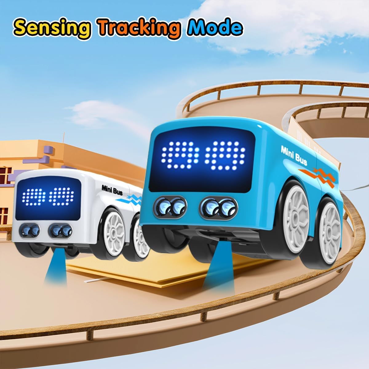 4-in-1 RC car for kids line tracking mode follow path toy