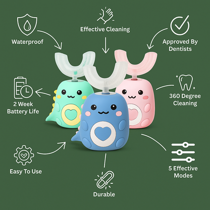 360 Ultrasonic U-Shaped Toothbrush - MontiMeadow™