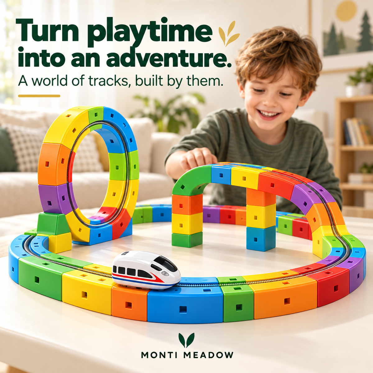Magic Track Train Set | MontiMeadow™