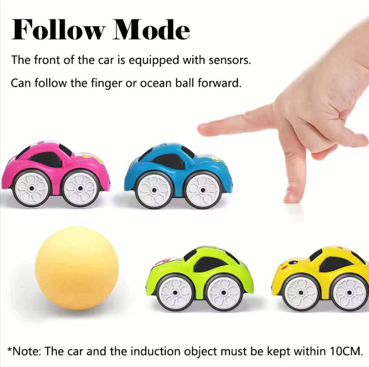 MontiMeadow RC car follow me mode hand gesture control toddler toy