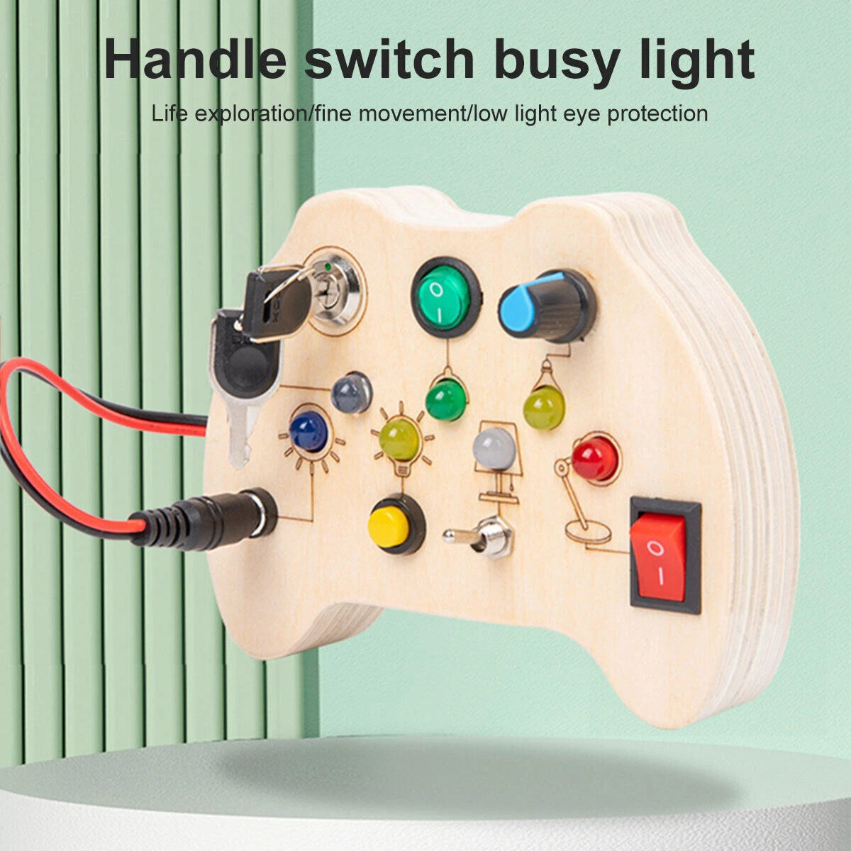 Montessori Wooden LED Switch Board
