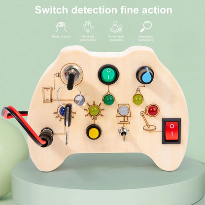 Montessori Wooden LED Switch Board