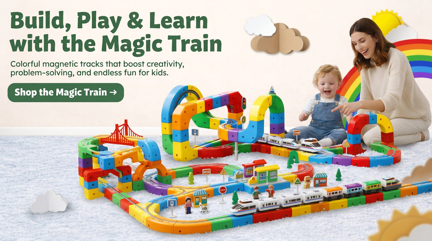 Build, play and learn with magic train
