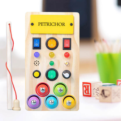 Montessori Wooden LED Switch Board