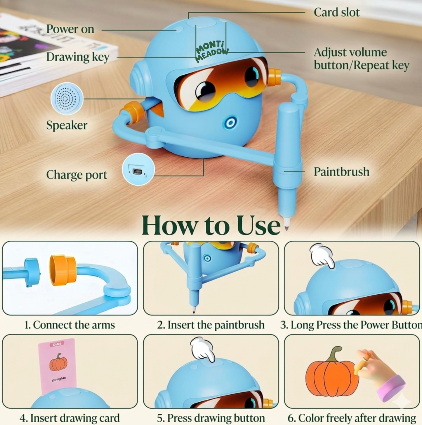 Interactive drawing robot for beginner artists