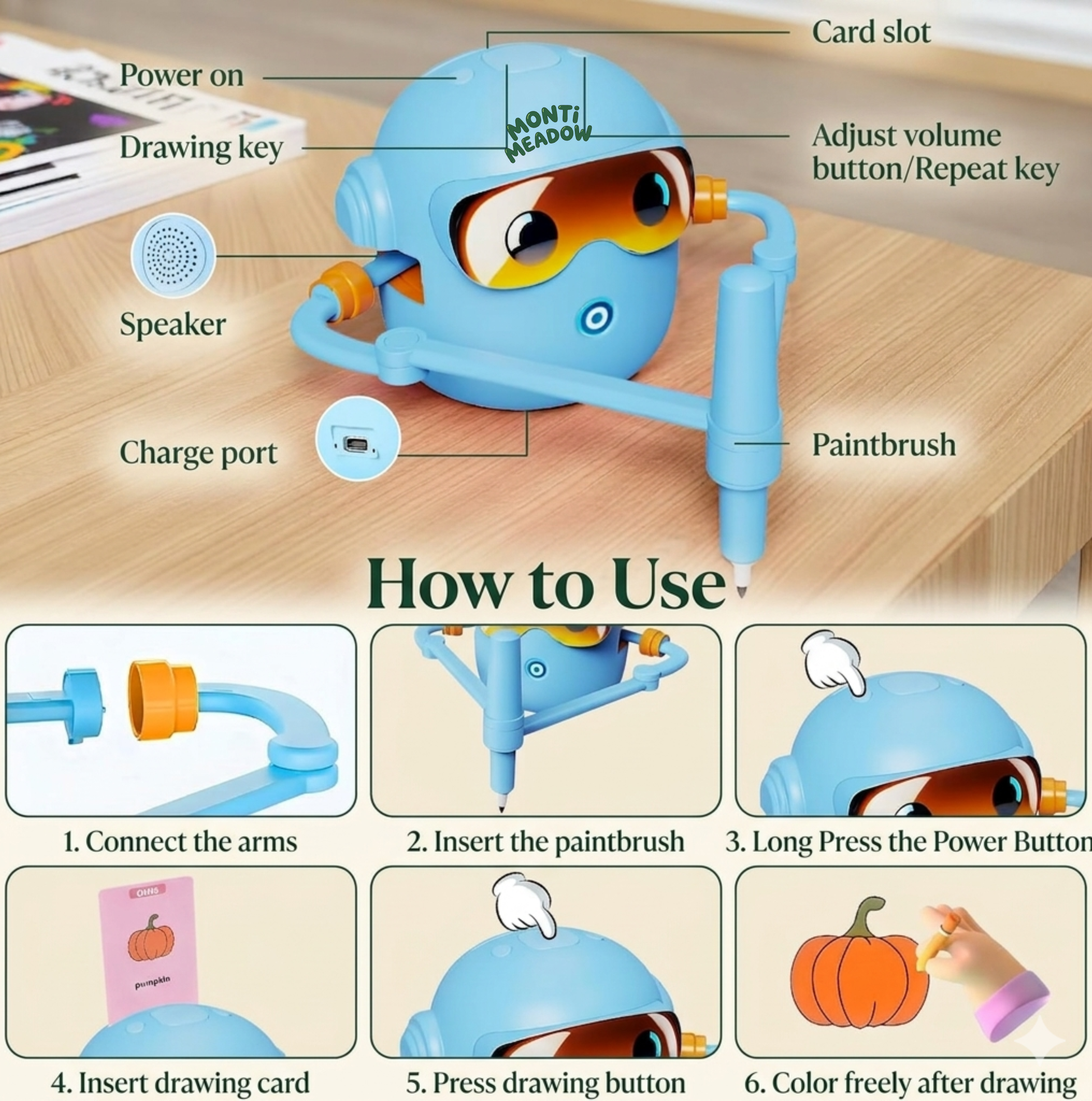 Interactive drawing robot for beginner artists