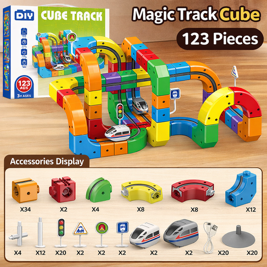 MontiMeadow 123 piece magic track train set largest set kids Australia